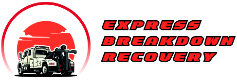 express breakdown recovery logo with white background color