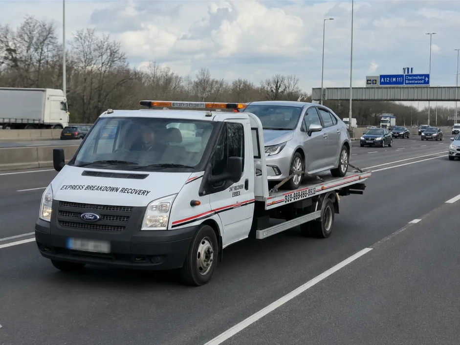 Accident Vehicle Transport M25 Brentwood Essex