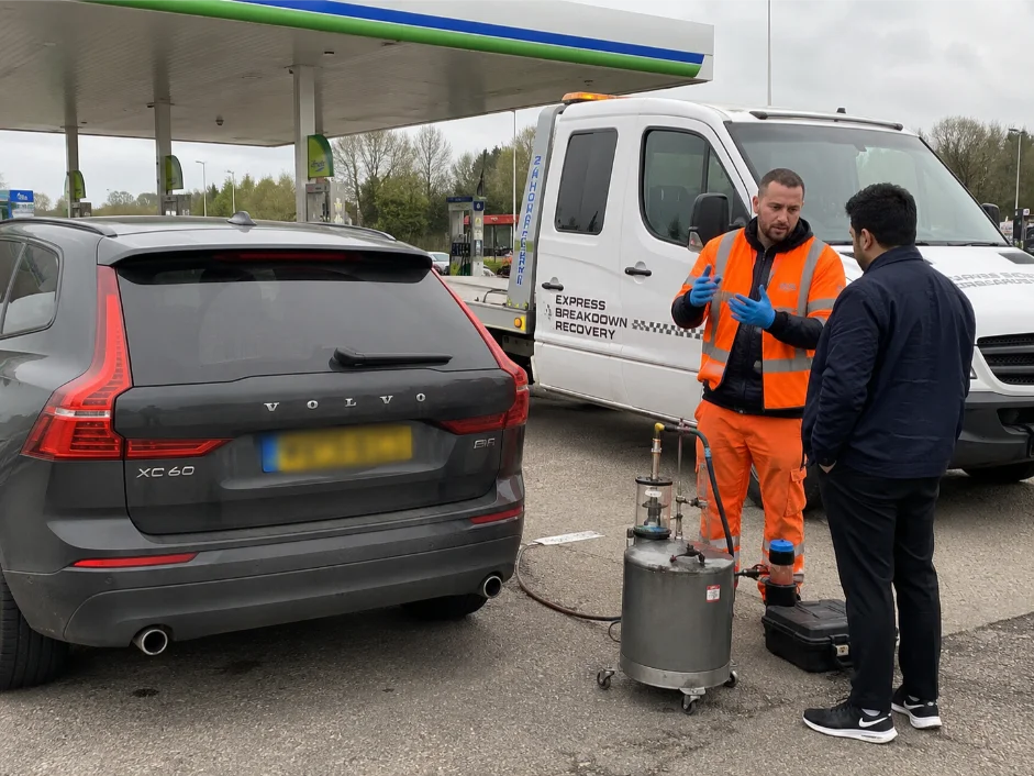 Fuel Contamination assistance Volvo X60