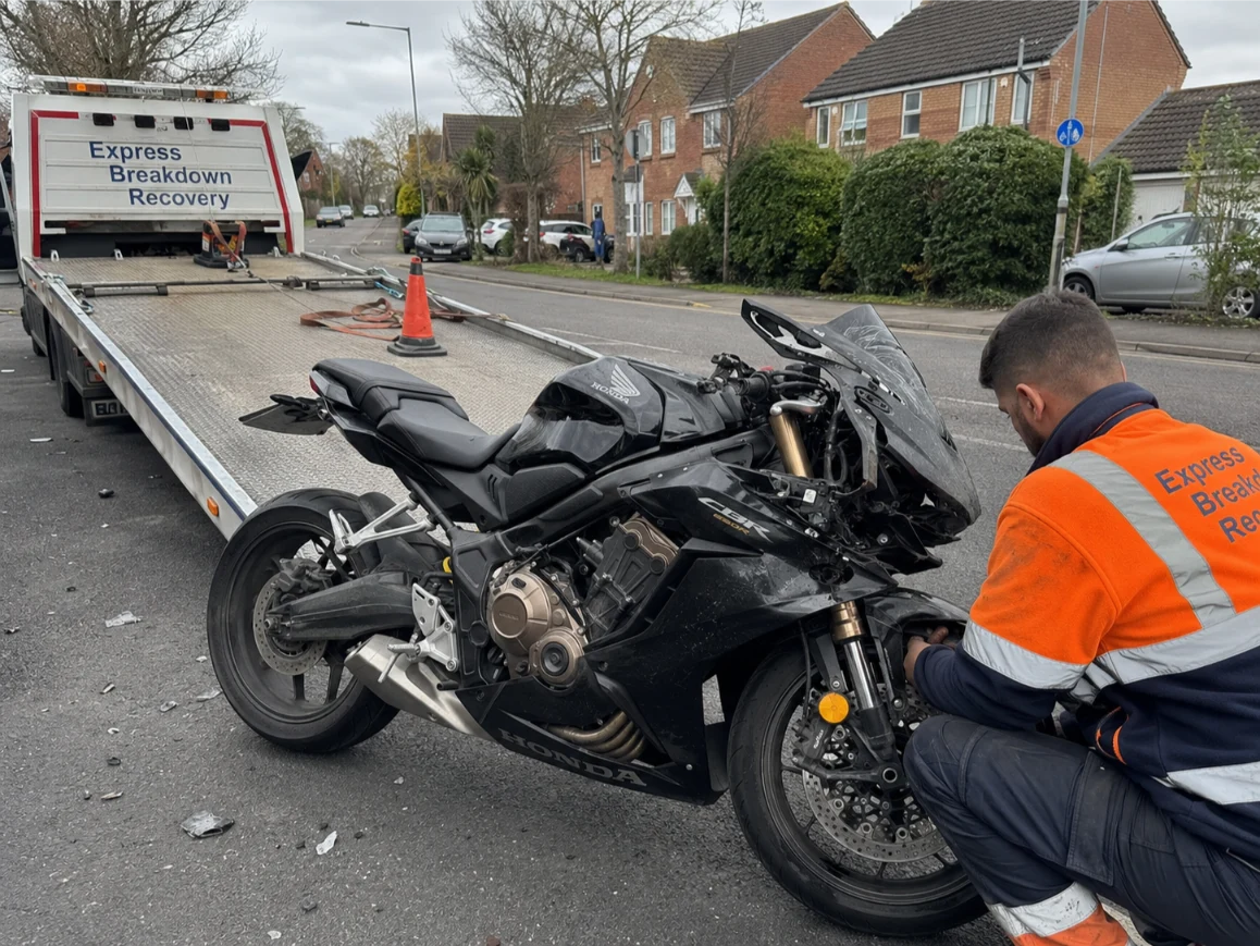 Honda CBR 650R Accident Recovery Bracknell