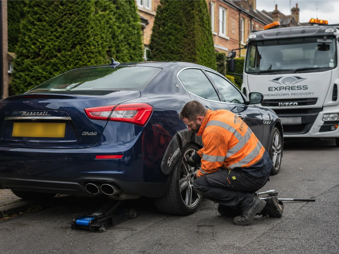 Maserati Ghibli Tyre Change Windsor Berkshire