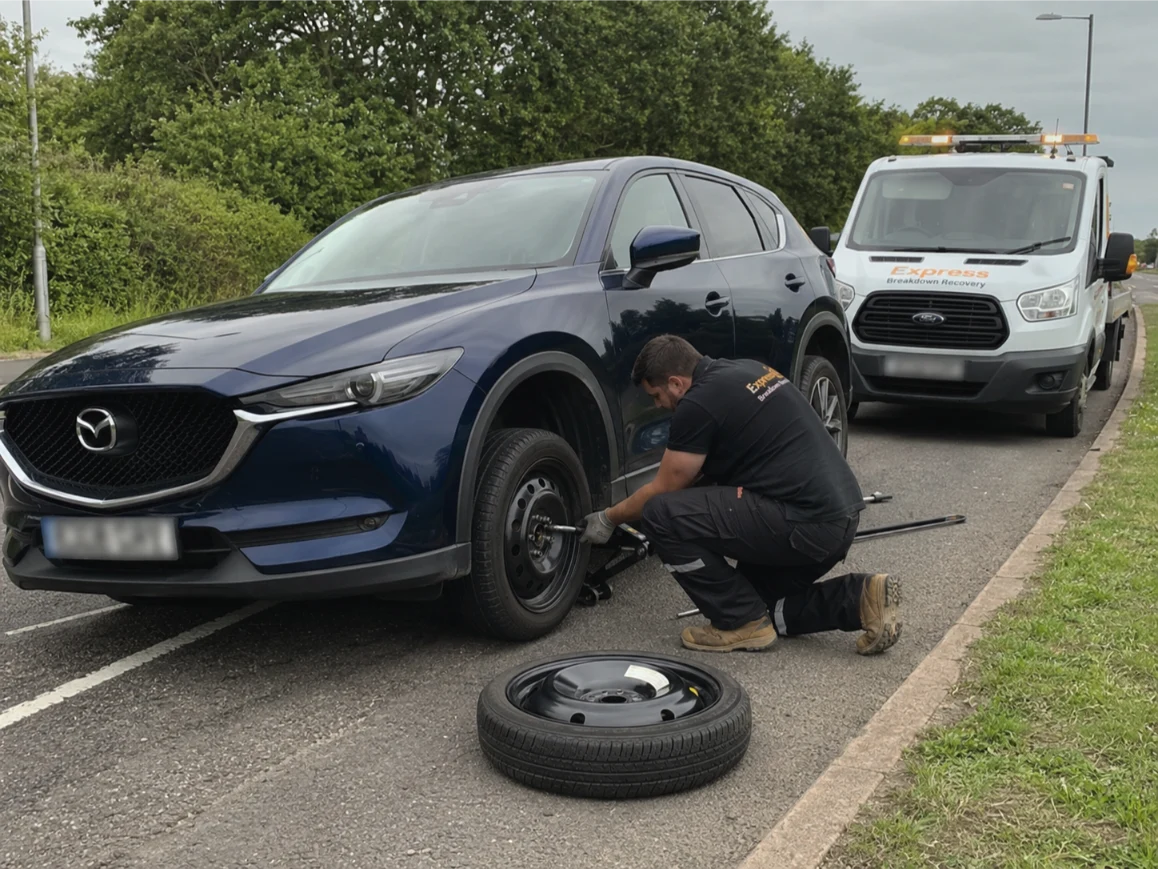 Mazda CX5 Roadside Tyre Change Maidenhead Berkshire