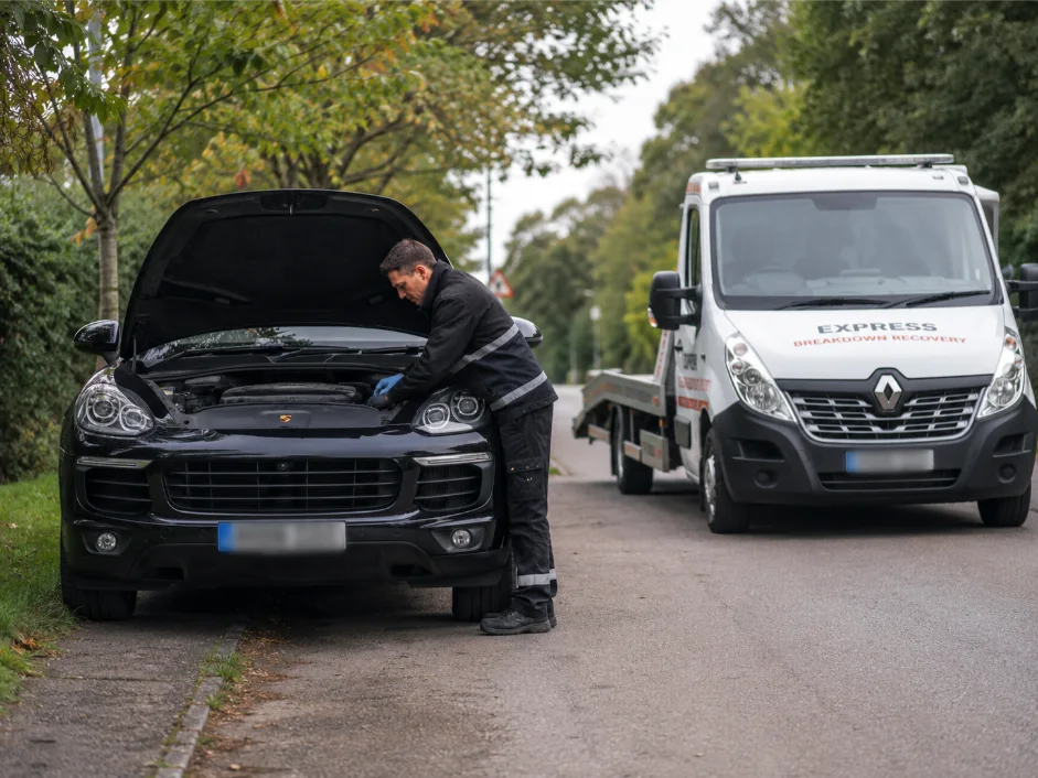 Porsche Cayenne Roadside Engine Inspection