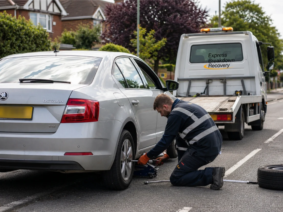 Skoda Octavia Tyre Change High Wycombe Bucks