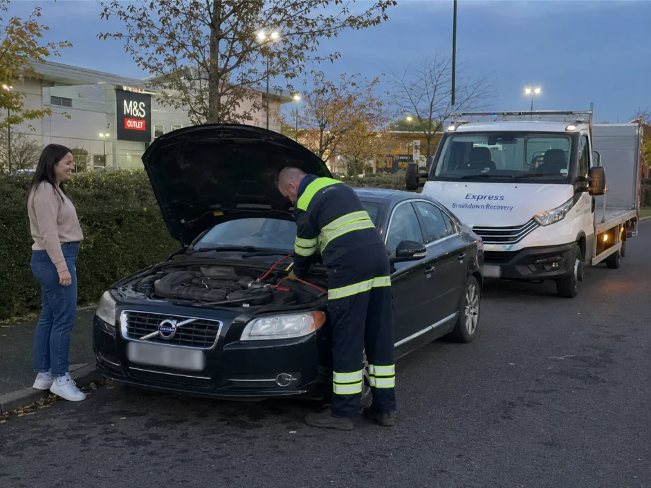 Volvo S80 Evening Flat Battery Recovery