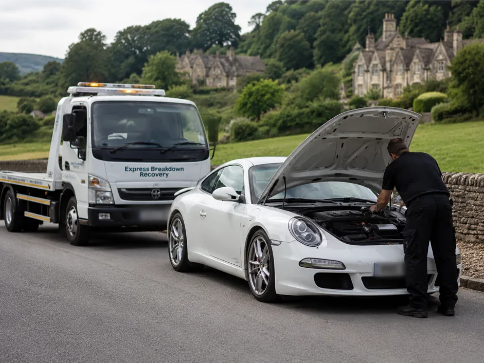 Porsche 911 Breakdown Recovery in thje Cotswolds