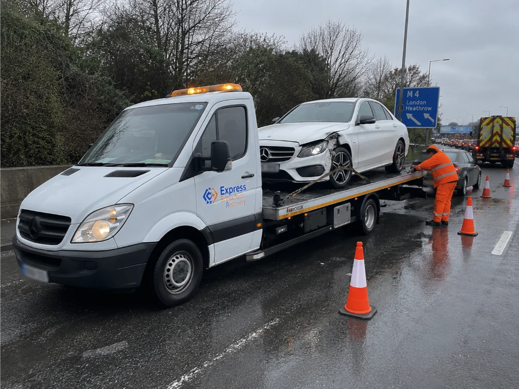 Accident Recovery near M4 Junction 11 in Berkshire