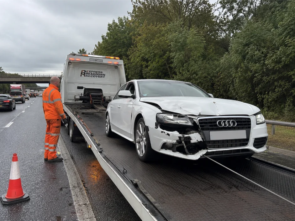 Audi A4 Accident Recovery M40 Beaconsfield