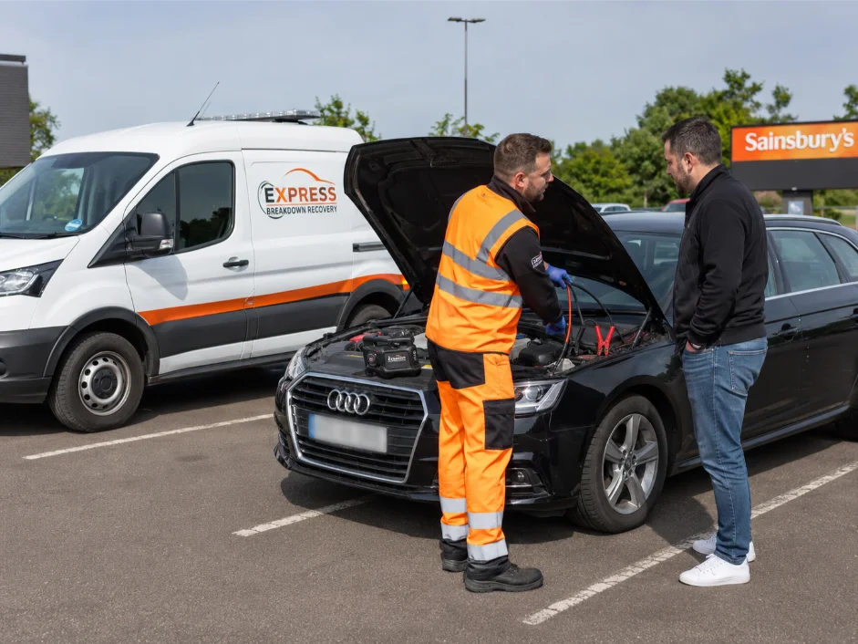 Audi A4 Jump Start Roadside assistance Burnham