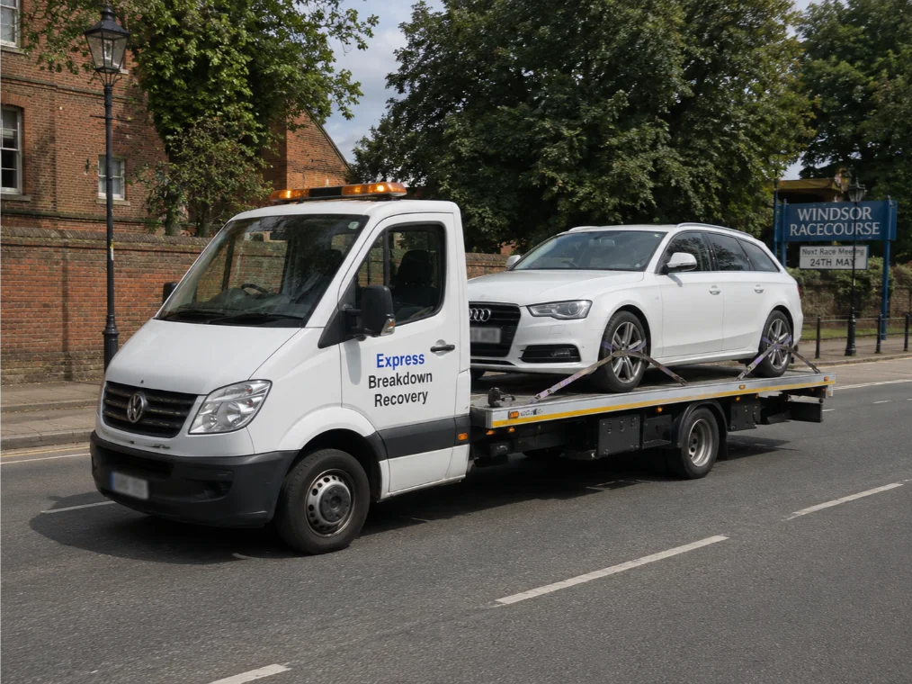 Audi A6 Avant Vehicle Towing Windsor Racecourse