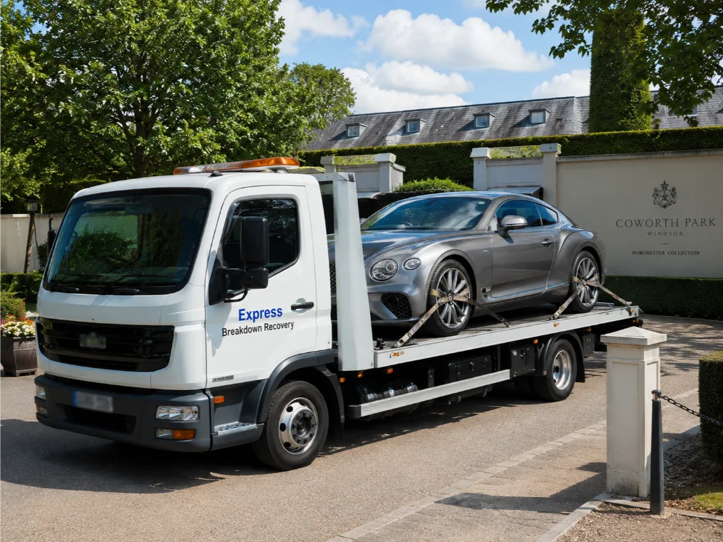 Bentley Continental GT Luxury Car Recovery Coworth Park Windsor