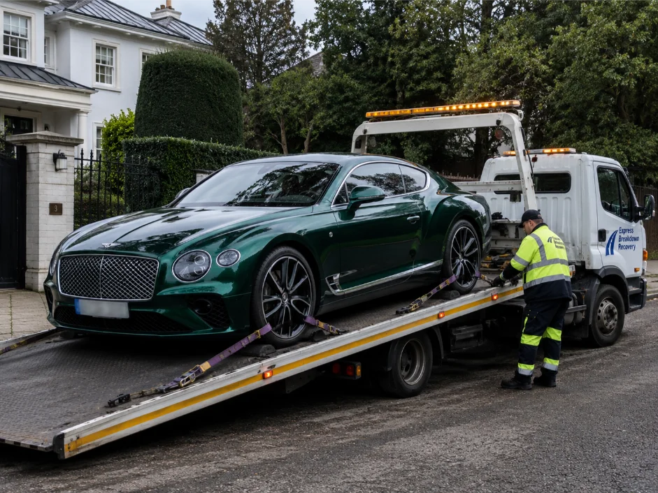 Bentley Continental GT luxury Car recovery Gerrards Cross