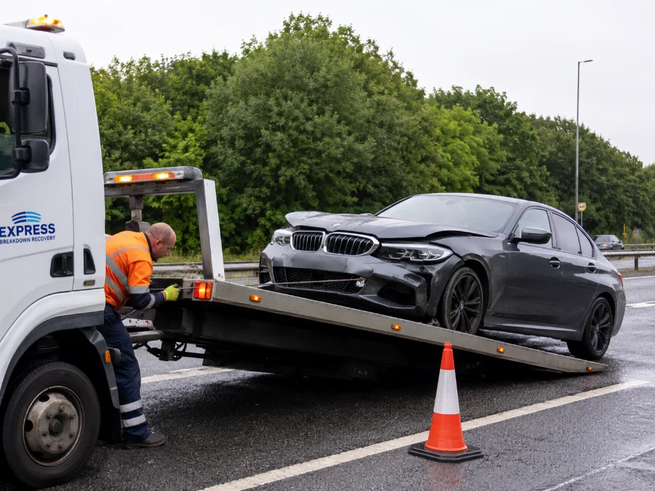 BMW 330e Accident Recovery A40 Gerrards Cross