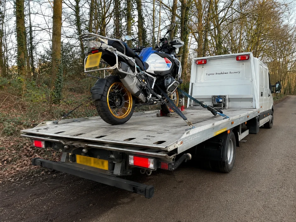 BMW R1250 GS Motorbike Recovery Holtspur Beaconsfield