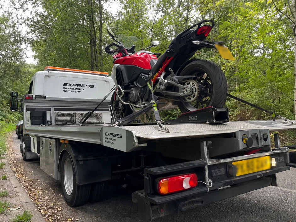 Ducati Multistrada V4 Motorbike Recovery Bulstrode Park Gerrards Cross
