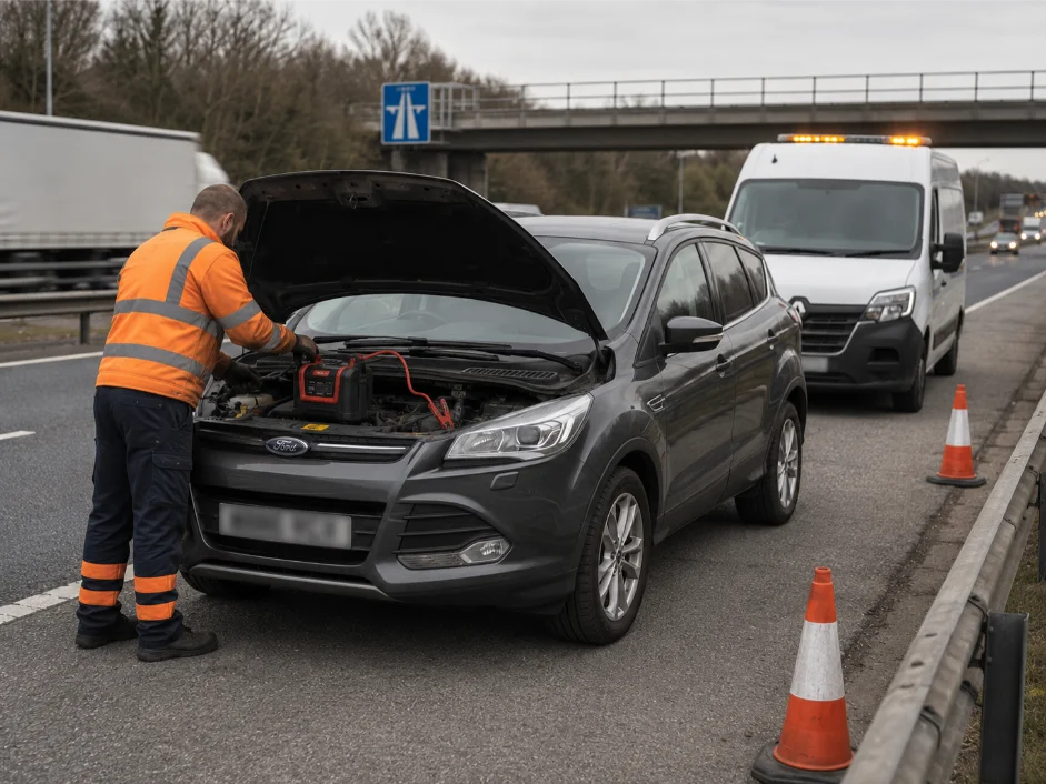Ford Kuga Jump Start A4 Motorway