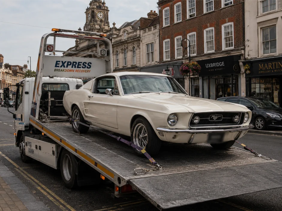 Ford Mustang Fastback classic Car Recovery Uxbridge