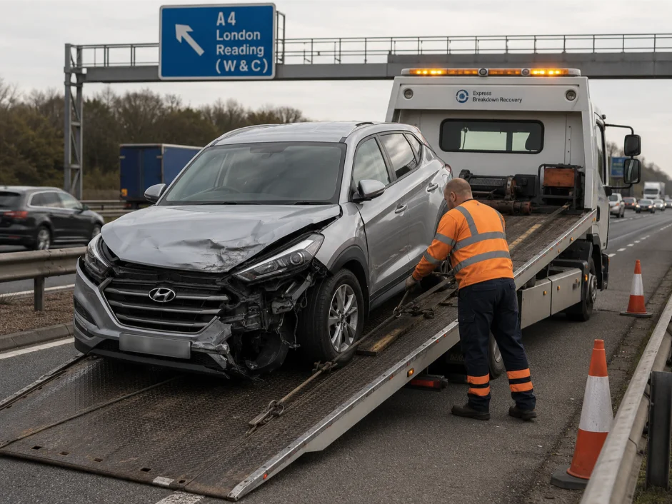 Hyundai Tucson Accident Recovery A4 Motorway