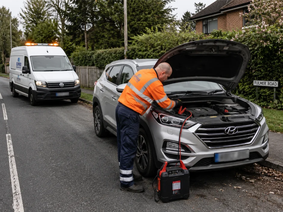 Hyundai Tucson Jump Start Fulmer Road Gerrards Cross
