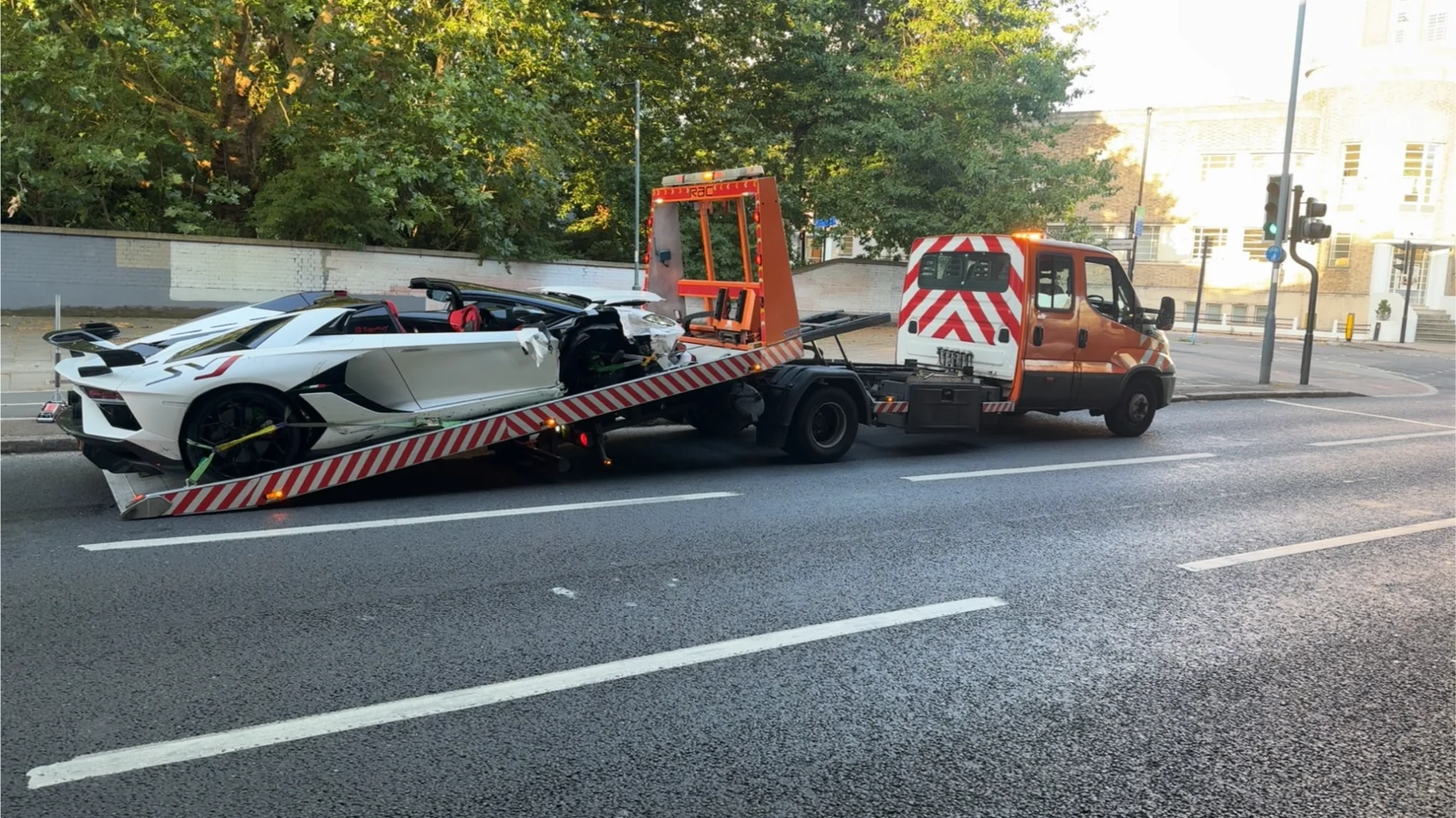 Lamborghini Aventador Accident Recovery London