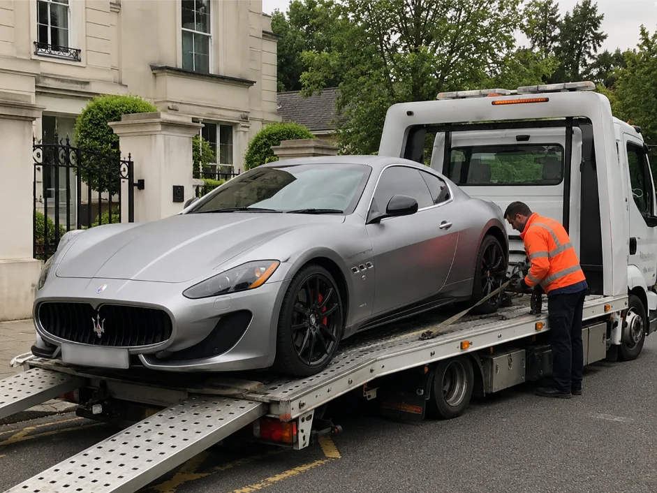 Maserati Granturismo Luxury Car Recovery Iver Village Centre