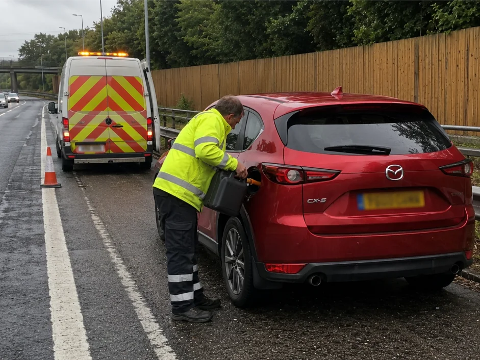 mazda cx5 fuel delivery m25 motorway