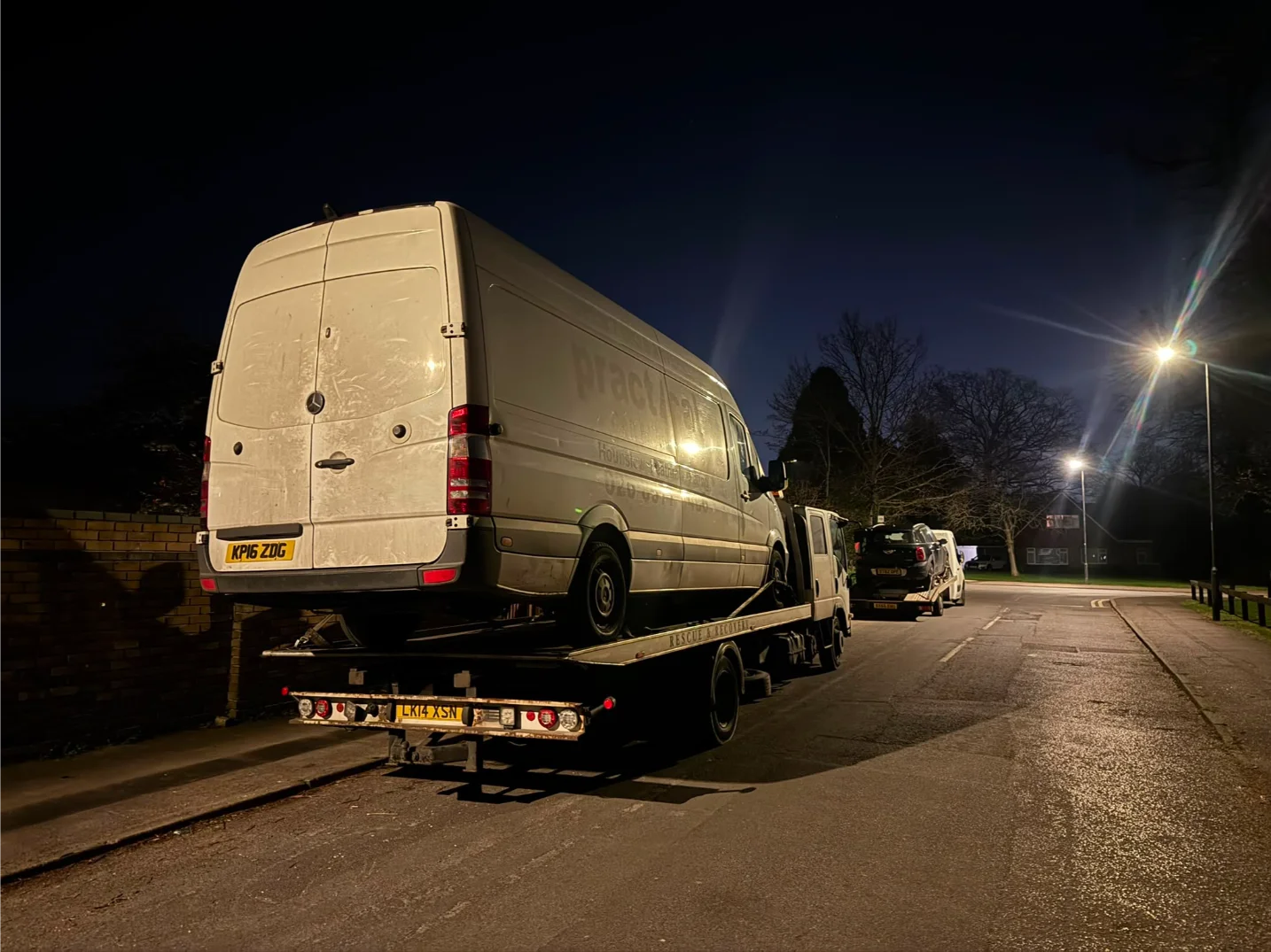 Mercedes Sprinter Van Recovery Night Berkshire