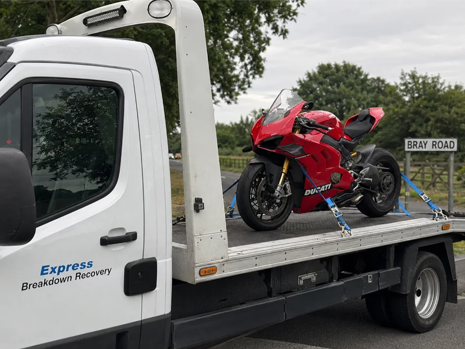 Motorcycle recovery Maidenhead Ducati Panigale V4