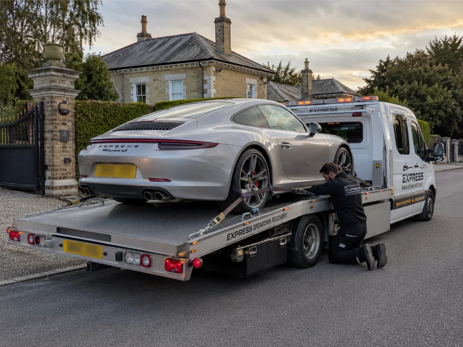 Porsche 911 Luxury Car Recovery Burnham