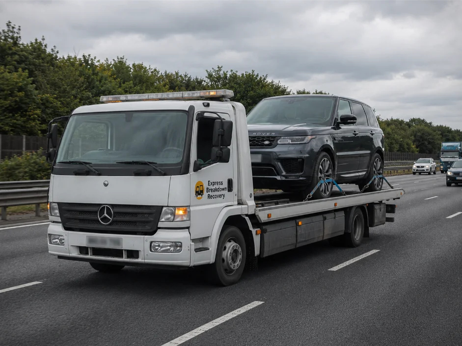 Range Rover Sport Luxury Car Recovery A4 Motorway