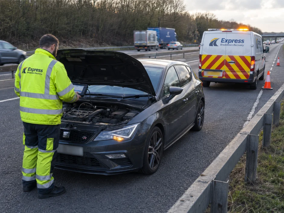 seat leon breakdown recovery m4 motorway
