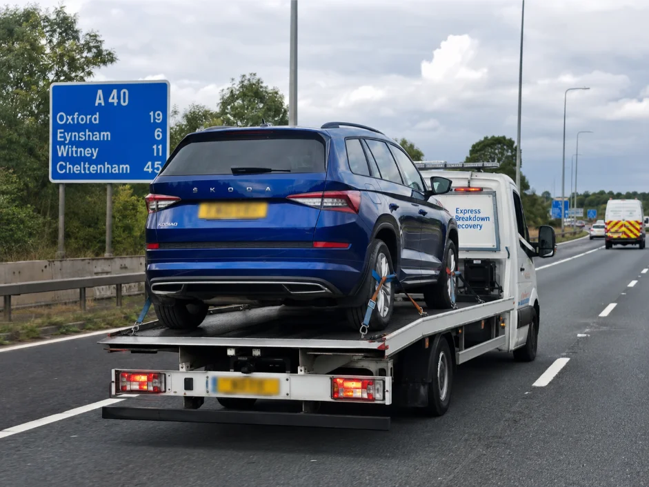 skoda kodiaq vehicle transport a40 motorway