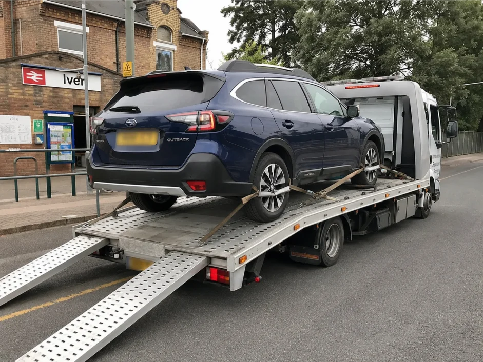 Subaru Outback Vehicle Transport near Iver Railway Station