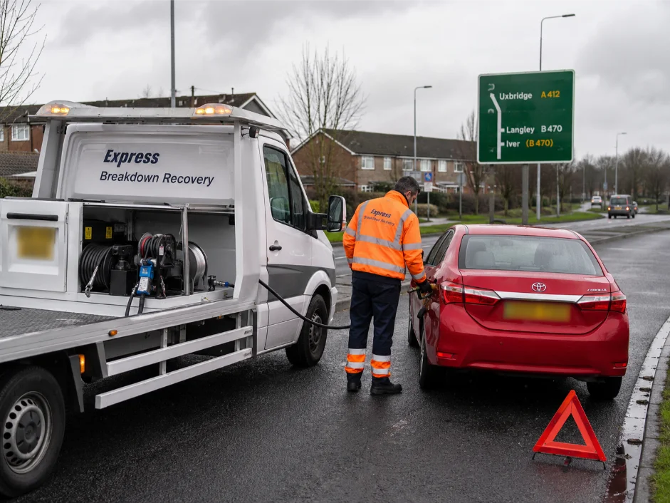 Toyota Corolla Fuel Delivery Service in Langley UK