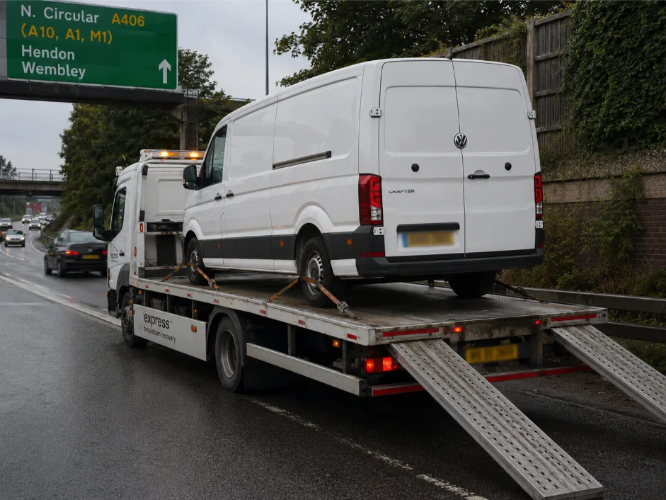 Volkswagen Crafter Van Recovery A406 North Circular Road