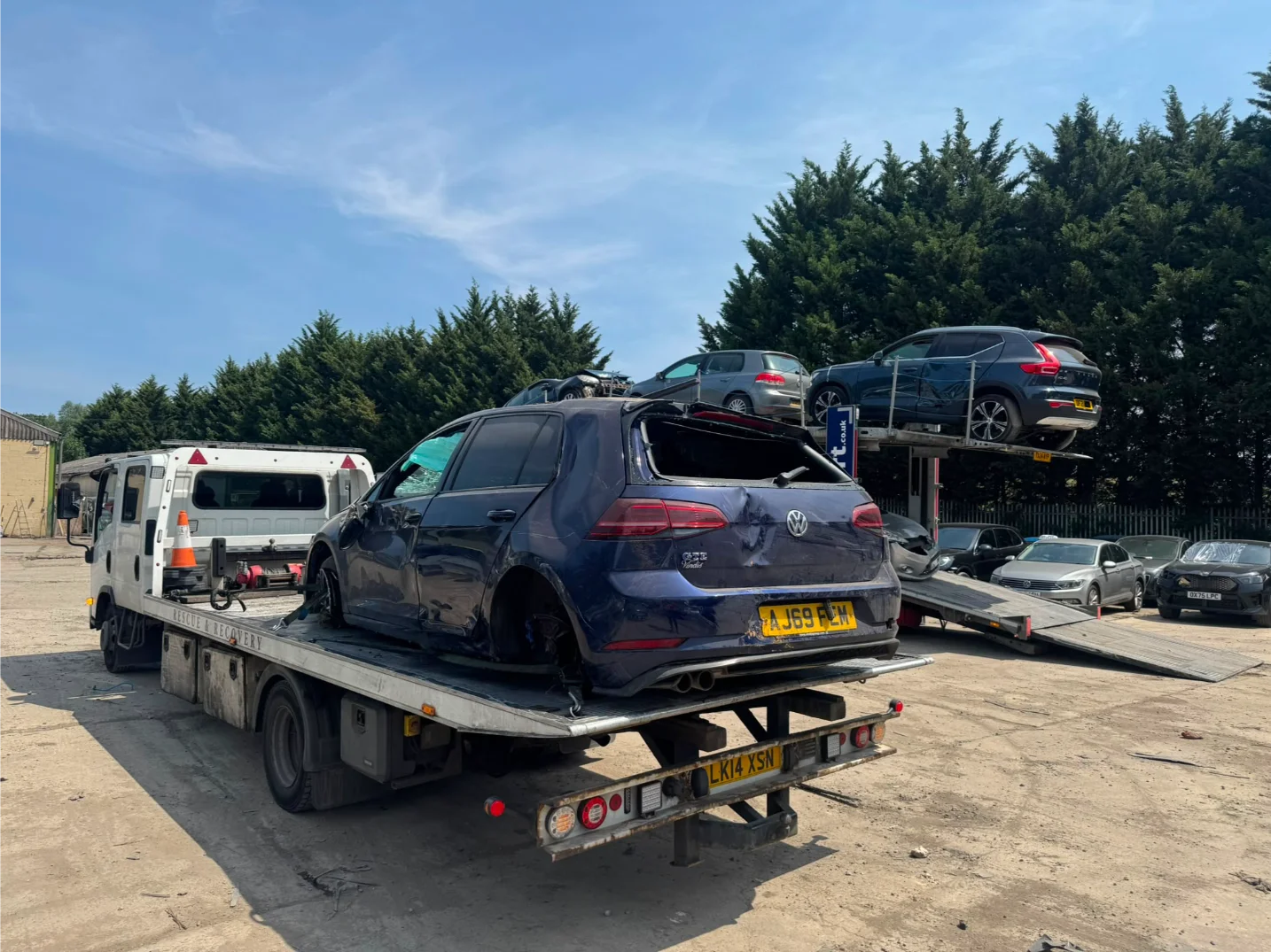 Volkswagen Golf Accident Recovery Salvage Yard
