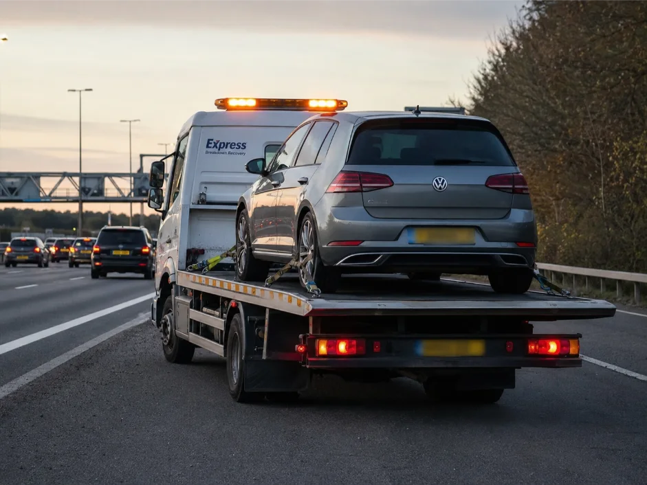 volkswagen golf motorway recovery m25