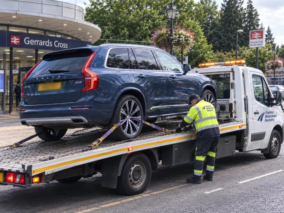 Volvo XC90 Vehicle Transport Gerrards Cross Railway Station
