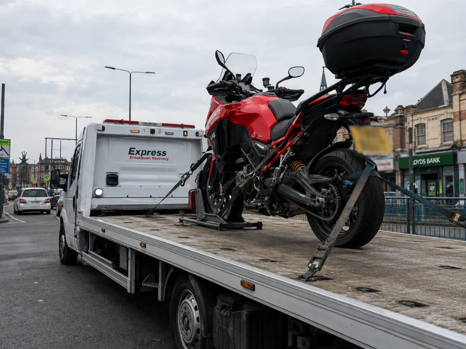 Ducati Multistrada V4 Motorbike Recovery Southall