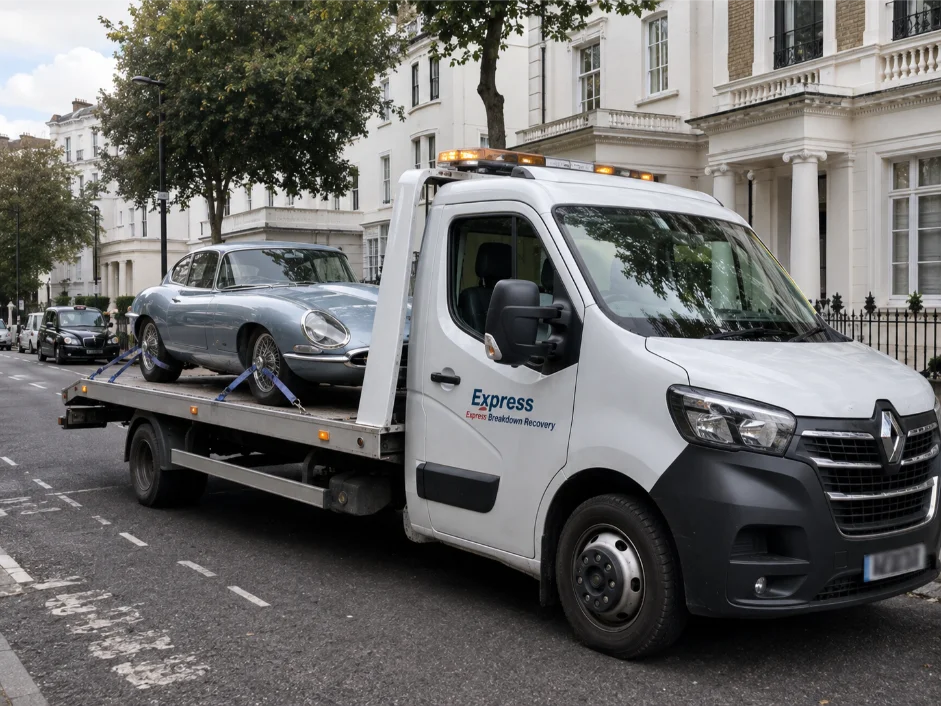 Jaguar E-type Classic Car Recovery Ealing