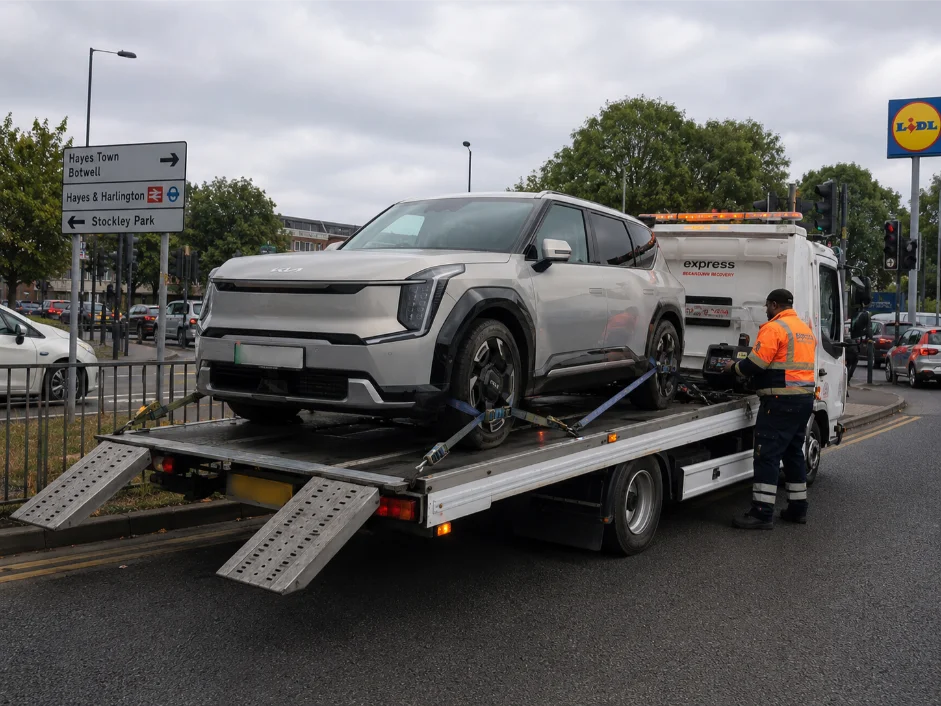 Kia EV9 Electric Vehicle Recovery Hayes