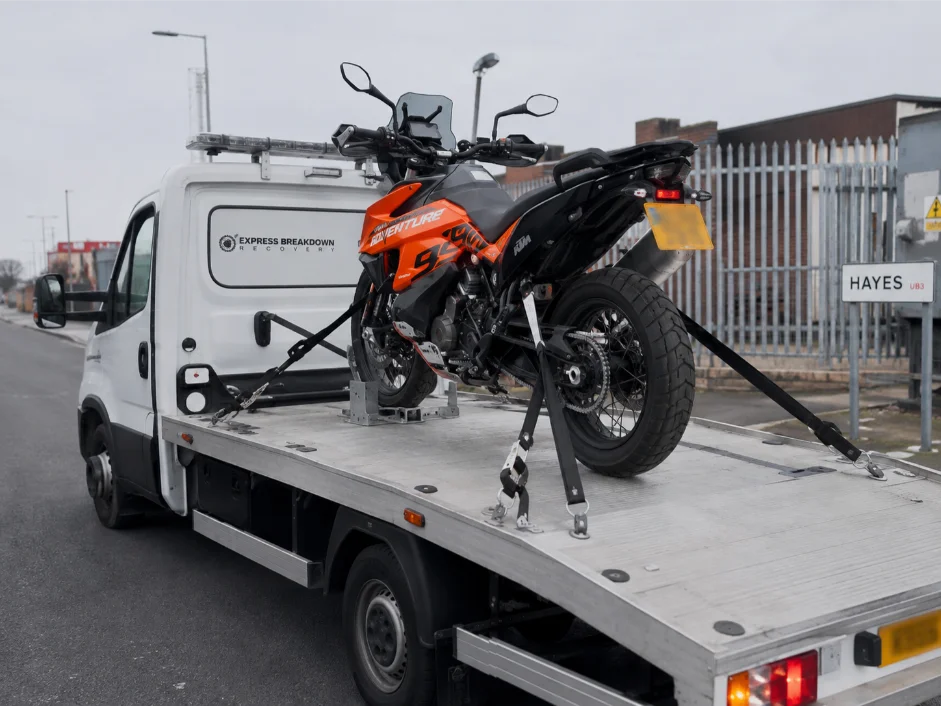 KTM 890 Adventure Motorbike Recovery Hayes