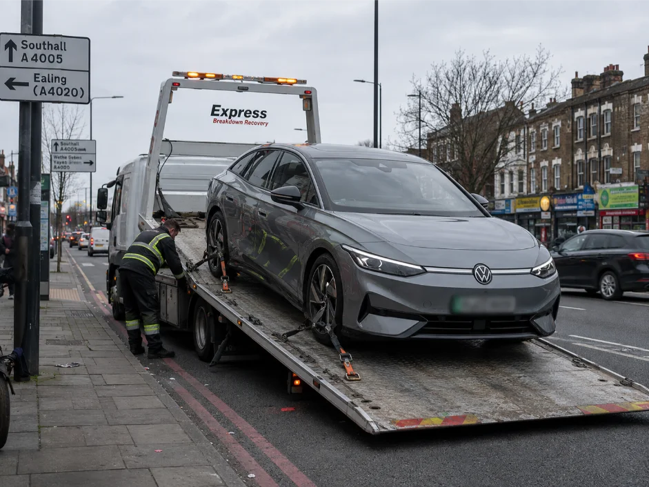Volkswagen ID7 Electric Vehicle Recovery Southall
