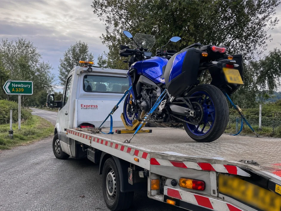 Yamaha Tracer 9 Motorbike Recovery Newbury
