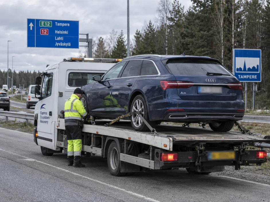 audi a6 car recovery finland to uk tampere