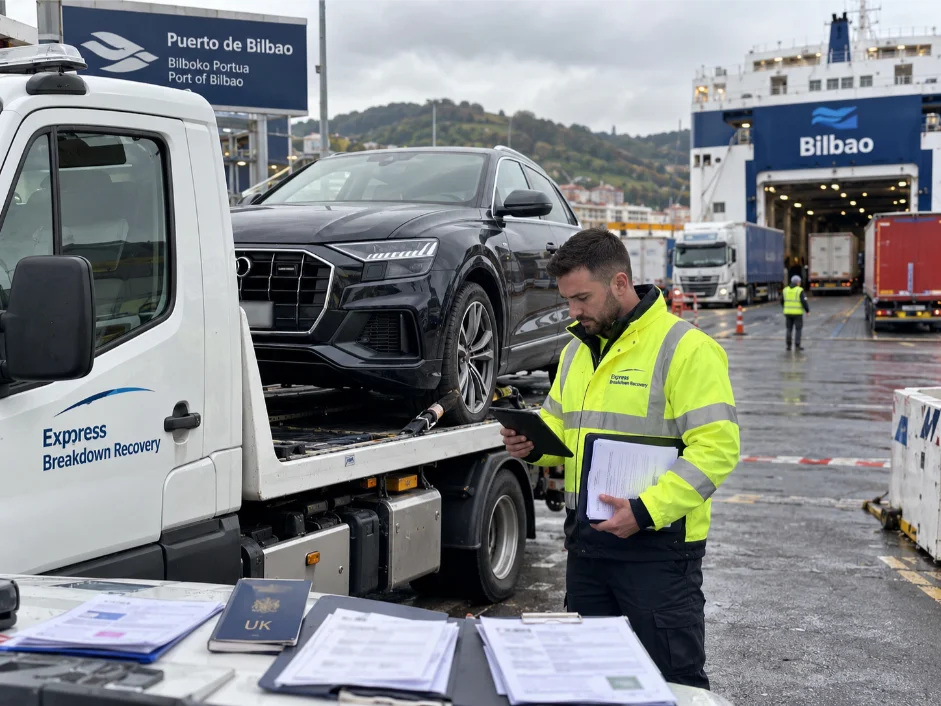 audi q8 cross border vehicle transport documentation spain to uk