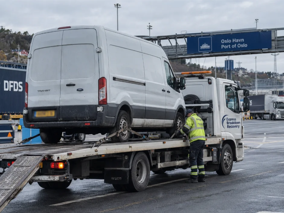 ford transit commercial vehicle recovery norway to uk birmingham