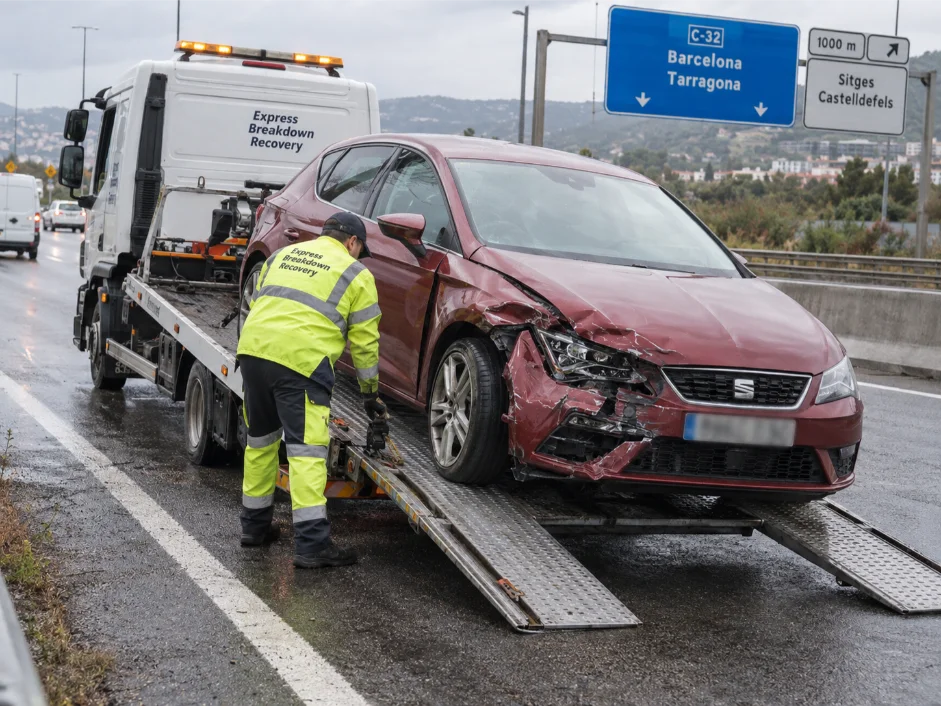 seat leon accident recovery spain to uk barcelona