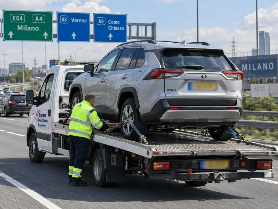 Toyota RAV4 Vehicle Transport Milan Italy to UK