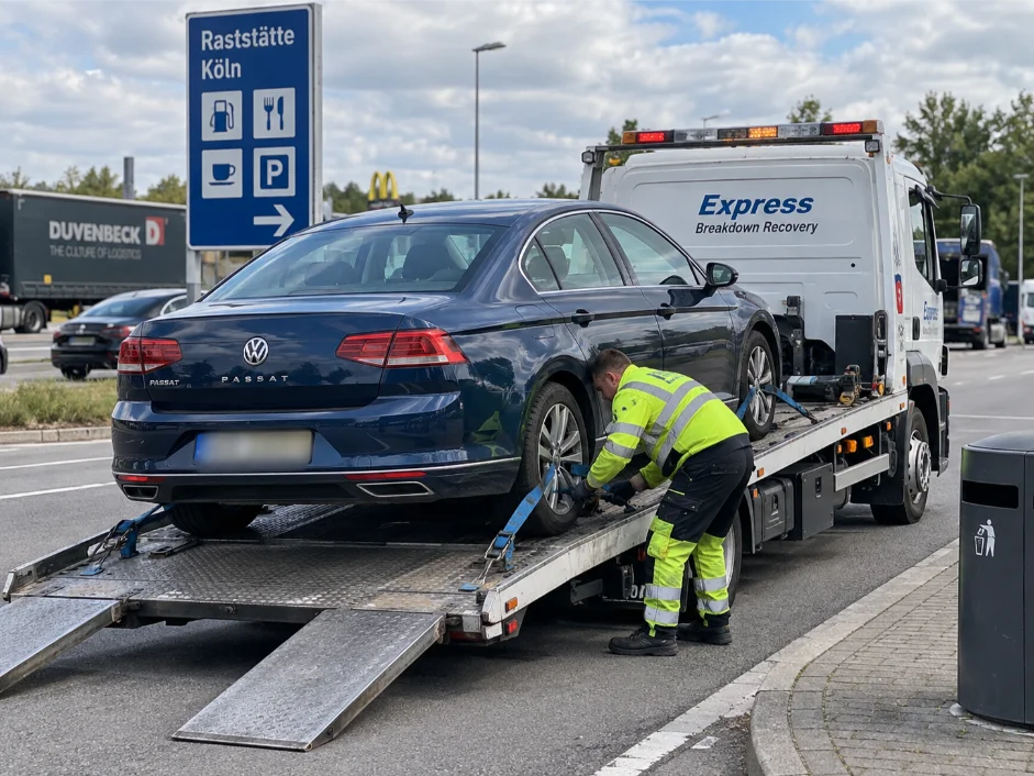 Volkswagen Passat vehicle transport Cologne, Germany to UK